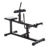 Soozier Steel Seated Calf Raise Machine Adjustable Leg Press Strength Training Gym Black