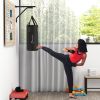 Soozier Heavy Bag Wall Mount Set, Unfilled Punching Bag Hanger with Boxing Gloves for Muay Thai and MMA Training