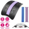 Adjustable Back Stretcher Lower Lumbar Support Extender Cracker Back Board Spine Deck Massager Posture Corrector Magnetic Therapy Pain Relief