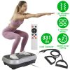Vibration Exercise Machine With Resistant Bands Remote Control Whole Body Vibration Platform Workout Equipment Home Fitness Training Equipment For Wei