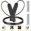 3M/9.84FT Jump Rope Length Adjustable Skip Ropes w/ Steel Rope Two Iron Blocks Anti-Skip Foam Handle Grip For Crossfit Workout Gym Aerobic Exercise Bo