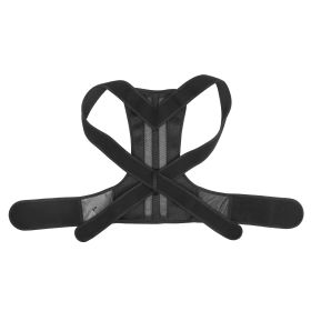 Unisex Back Posture Corrector Lumbar Upper Back Clavicle Shoulder Brace Belt (Option: XXL)