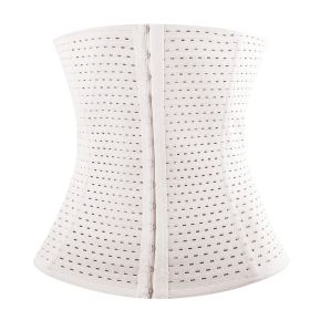 U-Shaped Slimming Waist Belt Body Abdominal Shapewear Memory Fabric Office Ladies Postpartum Mothers (Option: Beige_S)