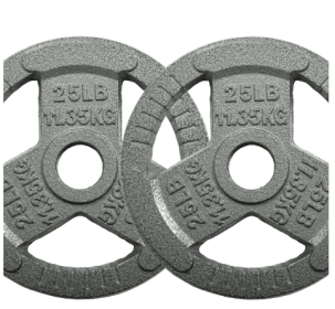 Only Supports Self Pickup  2 Inch Olympic Cast Iron Weight Plates For Strength Training And Weightlifting, Multiple Weights (Option: 25LB Pair)