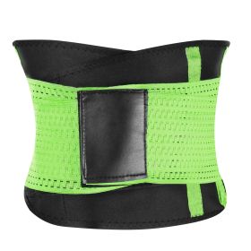 U-Shaped Slimming Waist Belt Body Abdominal Shapewear Sport Tummy Cincher Bands Office Ladies Postpartum Mothers (Option: L_Green)