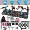 Multifunctional Push Up Board Home Strength Training Equipment With 15 Fitness Accessories Pilates Bar Resistance Band Roller Wheel Full Body Workout