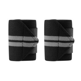 2PCS Wrist Straps 15" Adjustable Unisex Wrist Support Braces with Thumb Loops for Powerlifting Weight Lifting Strength Training Gym Bodybuilding Worko (Option: Gray)