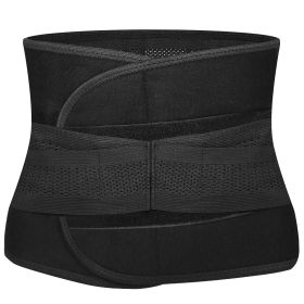 Unisex Back Brace Belt Lumbar Support Belt Lower Back Brace Pain Relief Waist Wrap Band Adjustable Support Straps (Option: L)