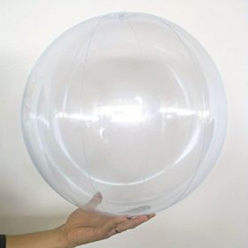 Inflatable Beach Ball; 16/24 In Pool Toys Balls; Giant Confetti Glitters Inflatable Clear Water Ball; Swimming Pool Water Beach Toys Outdoor; Summer B (Color: Transparent, size: 40cm/24in)