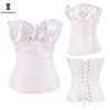 Sexy Women Steampunk Clothing Gothic Plus Size Corsets Lace Up Boned Overbust Bustier Waist Cincher Body Shaper Corselet S-6XL