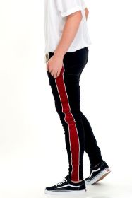 VELVET PANTS (Color: Red, size: L)