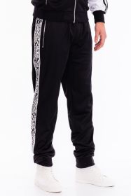SNAKE SIDE PRINT TRACK JOGGER (Color: Black, size: S)
