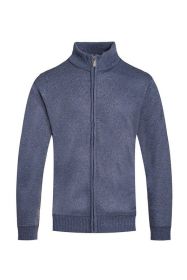 Weiv Mens Solid Full Zip Sweater (Color: NAVY, size: M)