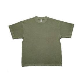 Oversized Short Sleeve Tee (Color: Sage Green, size: 3XL)