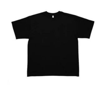 Oversized Short Sleeve Tee (Color: Black, size: 3XL)