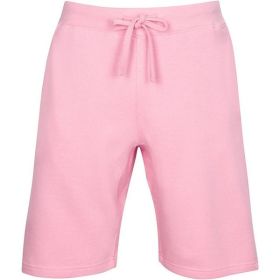 Fleece Sweat Shorts (Color: Pink, size: L)