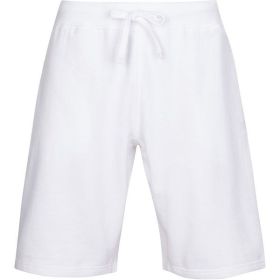 Fleece Sweat Shorts (Color: White, size: S)