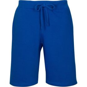 Fleece Sweat Shorts (Color: Royal-Blue, size: L)