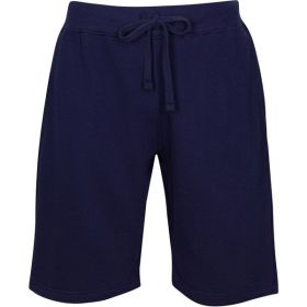 Fleece Sweat Shorts (Color: NAVY, size: M)
