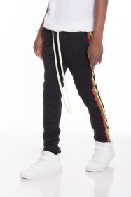 RASTA TAPED TRACK PANTS (Color: Beige, size: S)