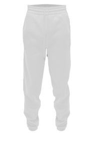 Weiv Solid Sweat Pant Joggers (Color: White, size: M)