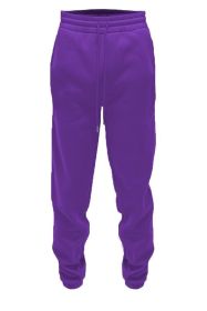 Weiv Solid Sweat Pant Joggers (Color: Purple, size: L)