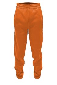 Weiv Solid Sweat Pant Joggers (Color: Orange, size: L)