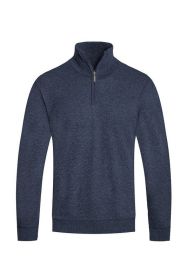 Weiv Mens Knit Quarter Zip Sweater (Color: NAVY, size: XL)