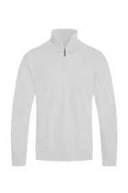 Weiv Mens Knit Quarter Zip Sweater (Color: White, size: XL)