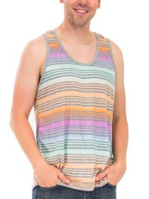 PASTEL STRIPED TANK TOP (Color: Pink, size: S)
