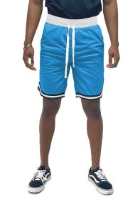 Solid Athletic Basketball Sports Shorts (Color: Red, size: L)