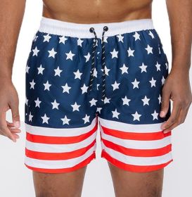 American Flag Swim Shorts (Color: Flag, size: XL)