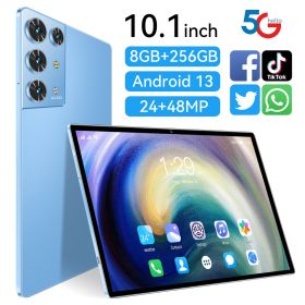 2023 New 5G Tablet PC, S30pro, 10.1 inch, 512GB large flash memory, Android Tablets, Dual Cards,  8000mAh Laptops, wifi GPS (Color: Blue, ROM: 256GB)