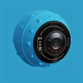 Professional Fascia Release Massage Ball – Portable Vibrating Muscle Roller for Trigger Point & Heel Pain Relief (Color: Blue)