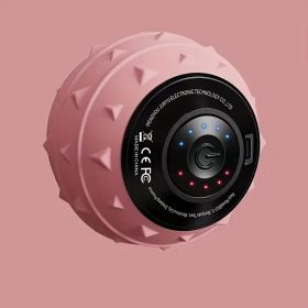 Professional Fascia Release Massage Ball – Portable Vibrating Muscle Roller for Trigger Point & Heel Pain Relief (Color: Pink)