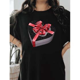 Casual Women's Cotton T-Shirt with Bow Detail - Trendy and Comfortable for Every Season (Style: 97)
