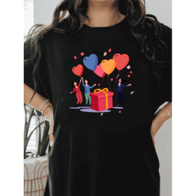 Casual Women's Cotton T-Shirt with Bow Detail - Trendy and Comfortable for Every Season (Style: 64)