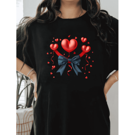 Casual Women's Cotton T-Shirt with Bow Detail - Trendy and Comfortable for Every Season (Style: 101)