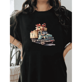 Casual Women's Cotton T-Shirt with Bow Detail - Trendy and Comfortable for Every Season (Style: 91)