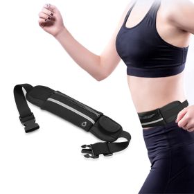 Adjustable Sports Waist Bag for Outdoor Running (Type: Sports Supplies, Color: Black)
