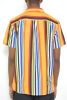 MENS STRIPED BUTTON DOWN SHIRT PRINT