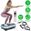 Vibration Exercise Machine With Resistant Bands Remote Control Whole Body Vibration Platform Workout Equipment Home Fitness Training Equipment For Wei